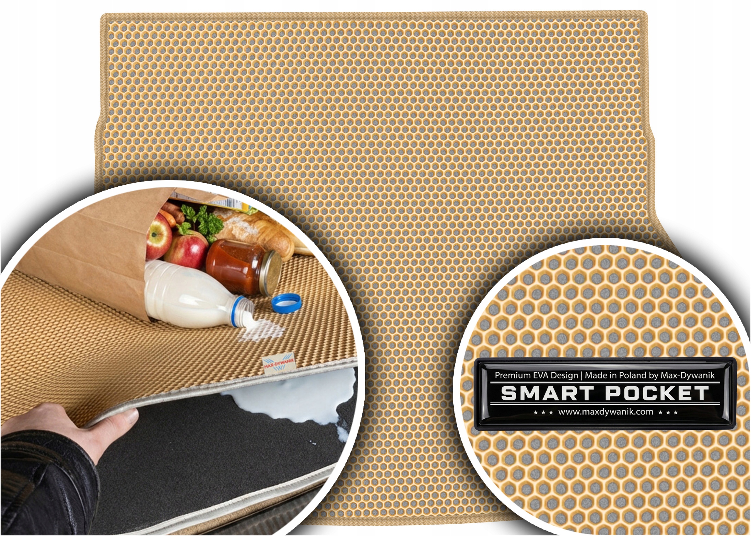 Kia Ceed II Kombi 2012-2018 Vložka do batožinového priestoru Eva Smart Pocket Béžová
