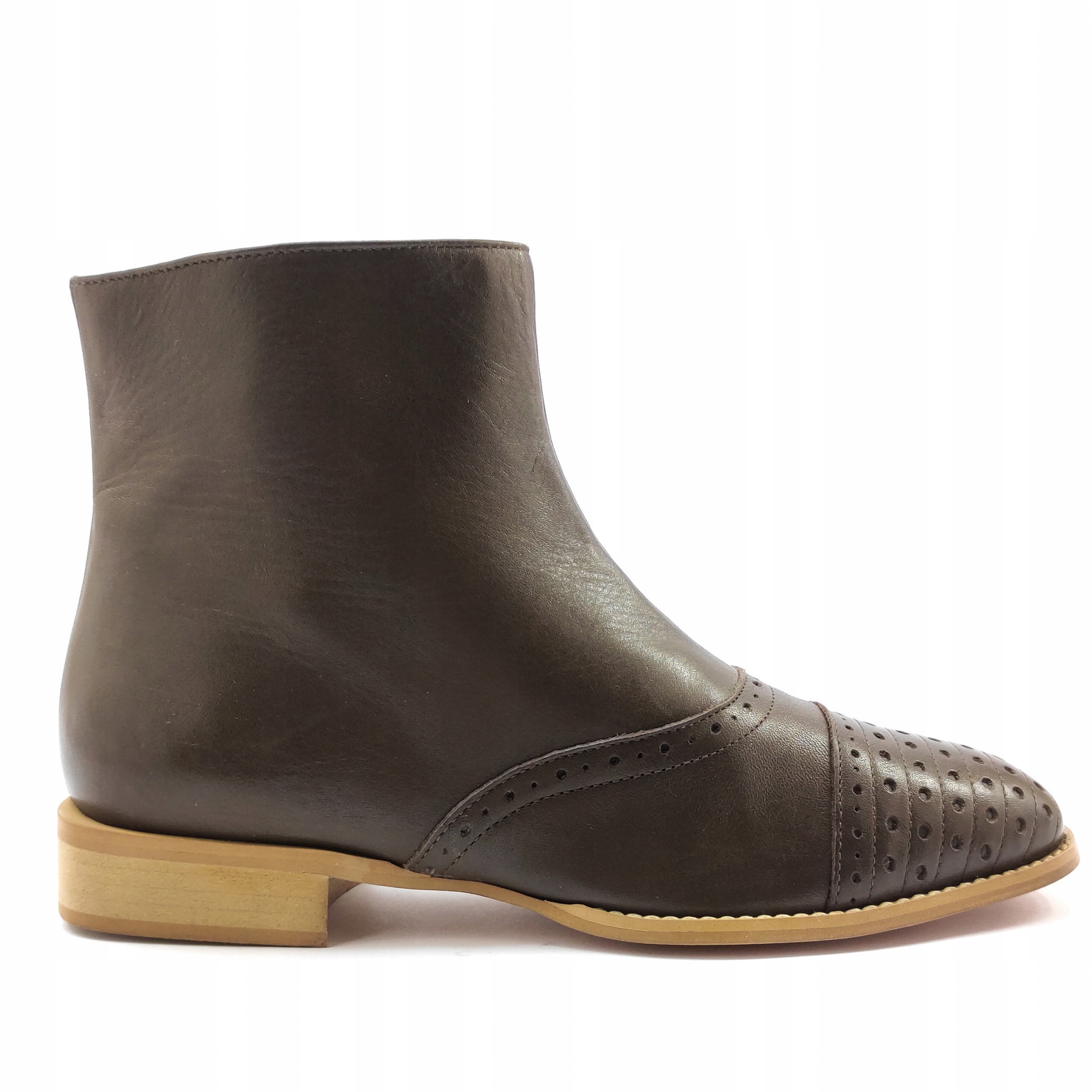 M10667 LA2 SKÓRZANE BUTY ZDOBIENIA FIND 36