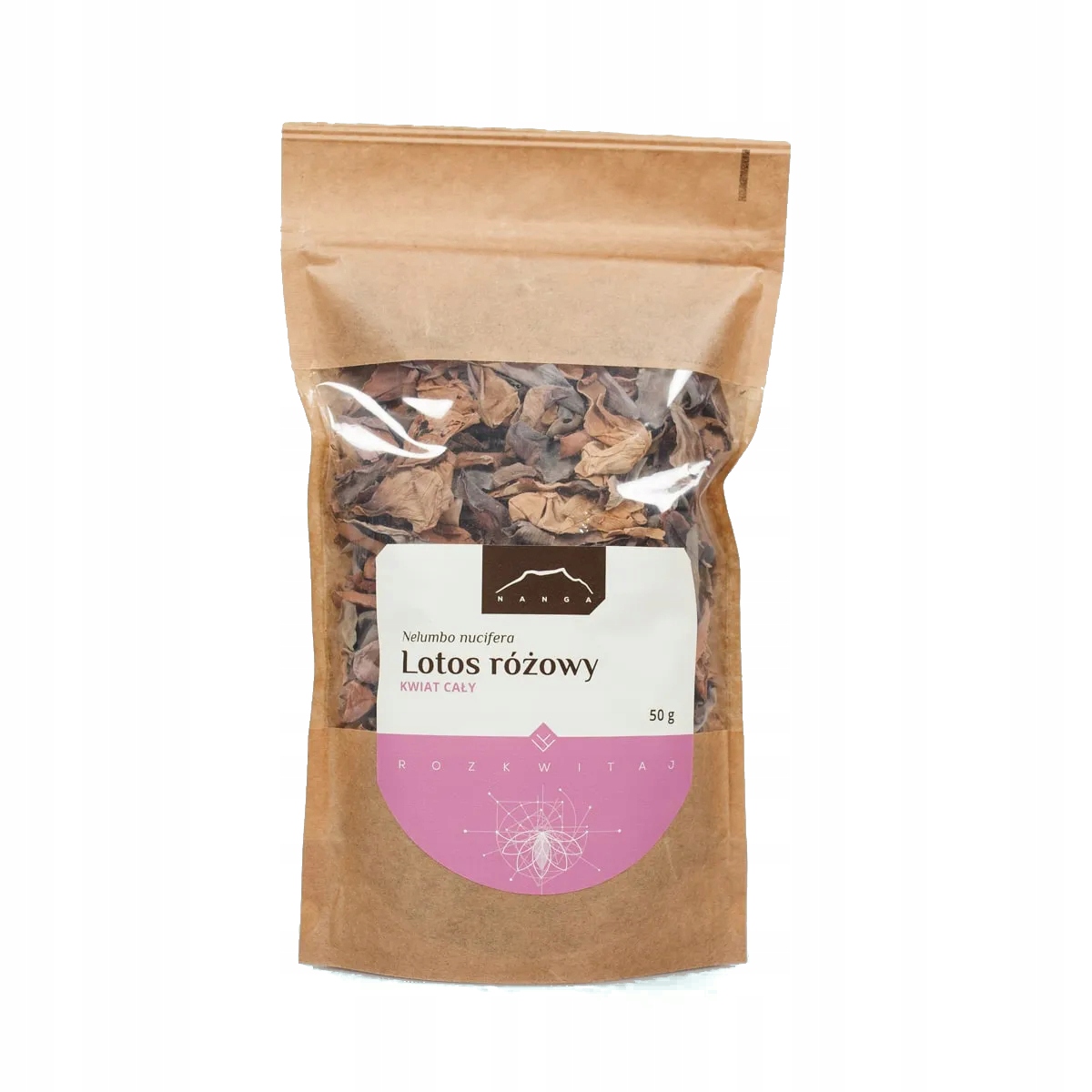 

Lotos różowy kwiat Nelumbo nucifera 50 g