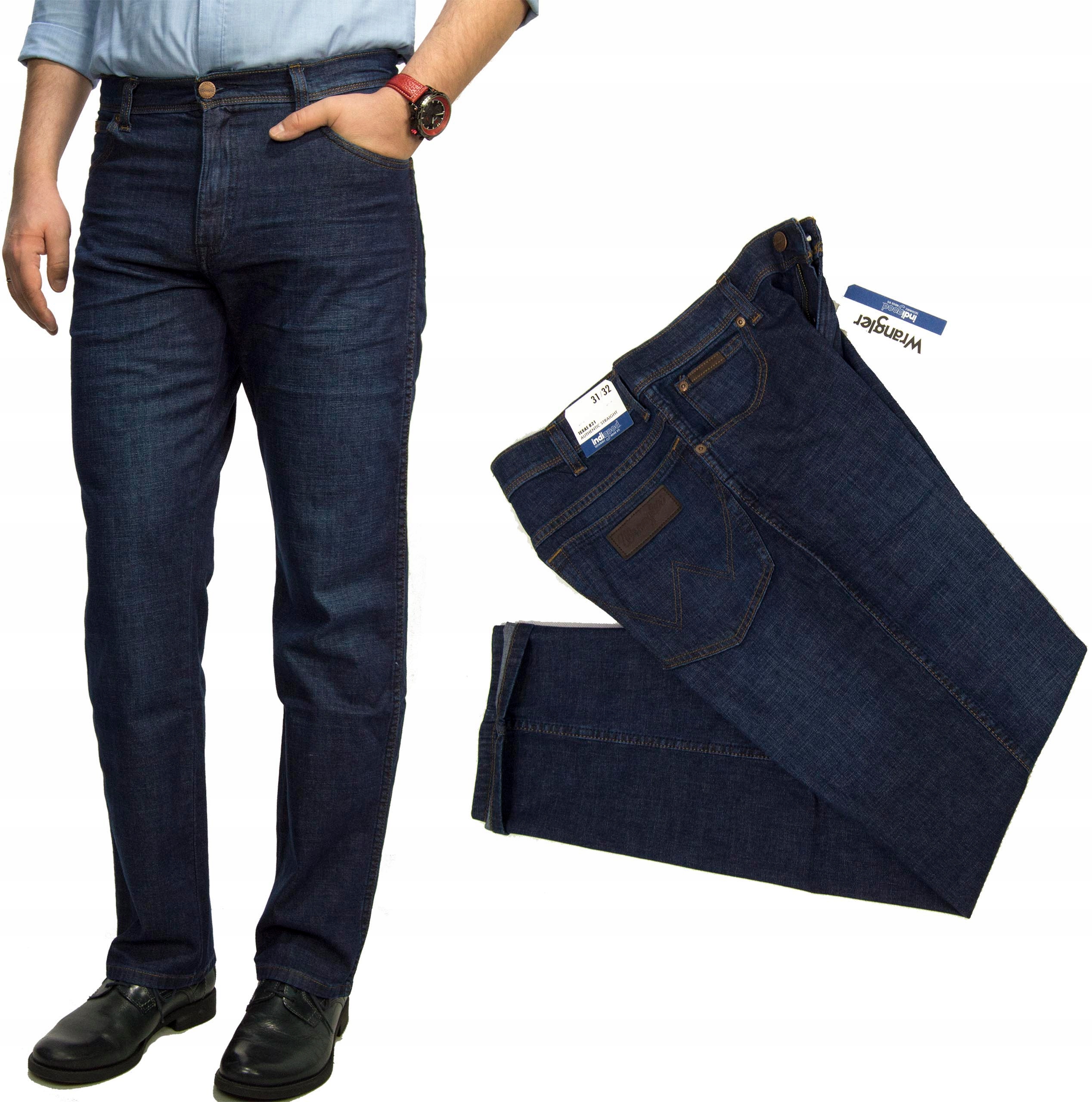 

Wrangler Texas Rinse Shine spodnie jeansy W42 L34