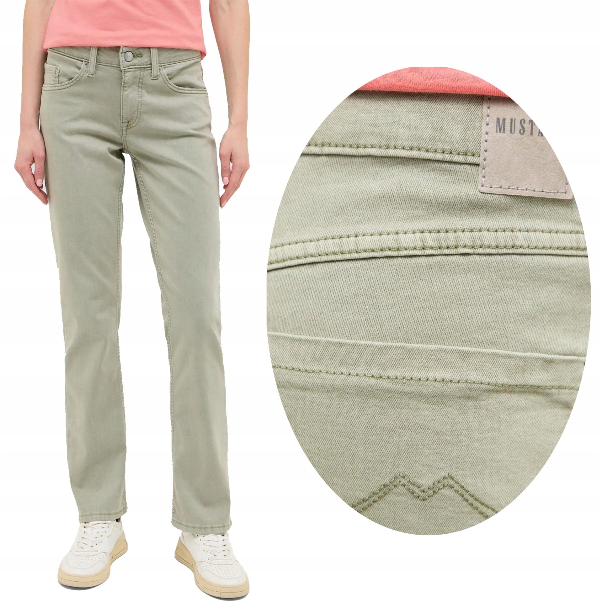 Mustang Julia Mint damskie spodnie jeansy proste W34 L30