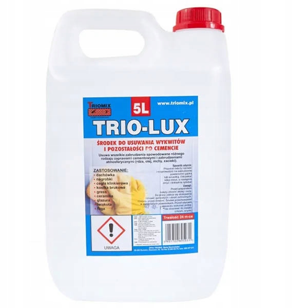 uniwersalny środek czyszczący Trio-Lux 5L usuwa pozostałości po cemencie