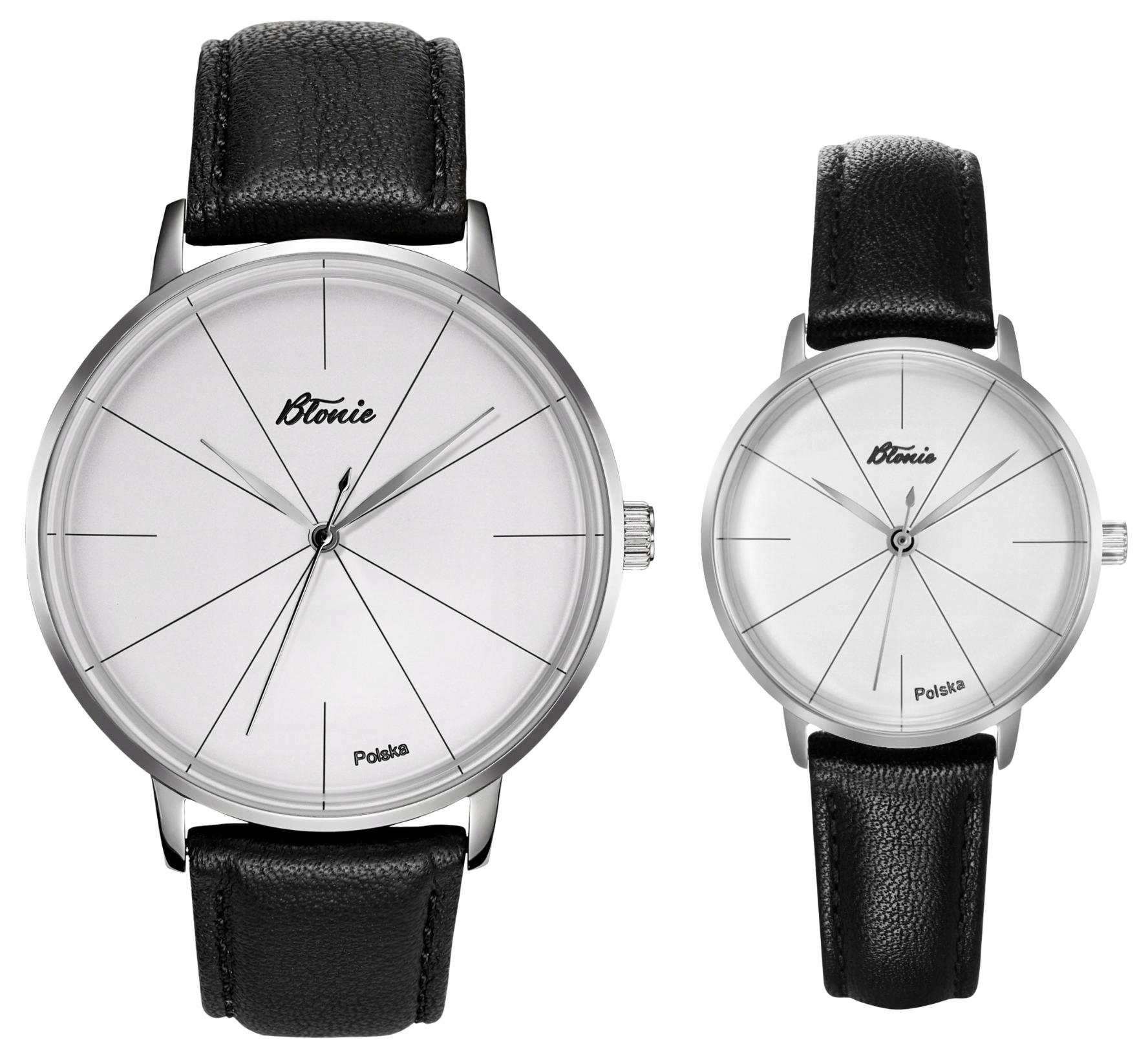 Originální sada pro páry Hodinky Błonie Zebra a Petunia dárek na svatba