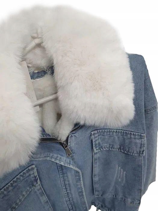 

Kurtka Jeansowa Z Futerkiem Katana Miś Futerko L