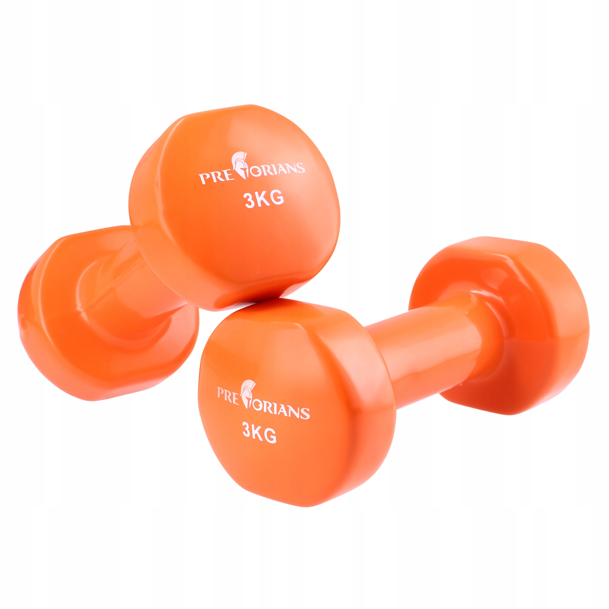 HANTLE ŻELIWNE HANTELKI WINYLOWE DO ĆWICZEŃ W DOMU CIĘŻARKI ZESTAW 2x3 kg