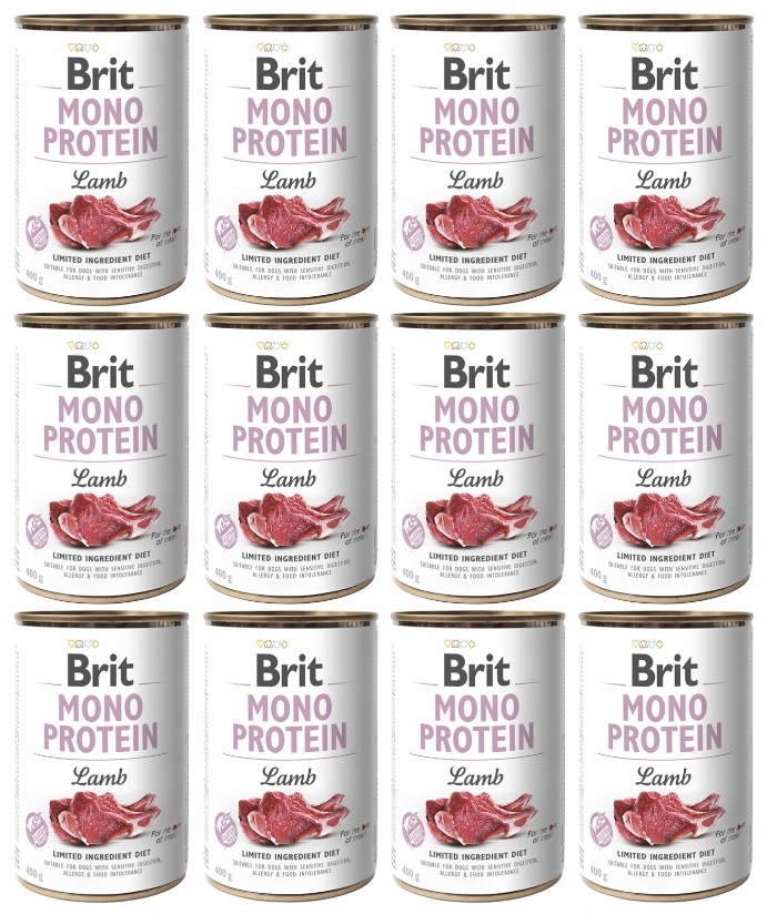 Levně Brit Mono Protein Lamb 12 x 400 g – s jehněčím masem