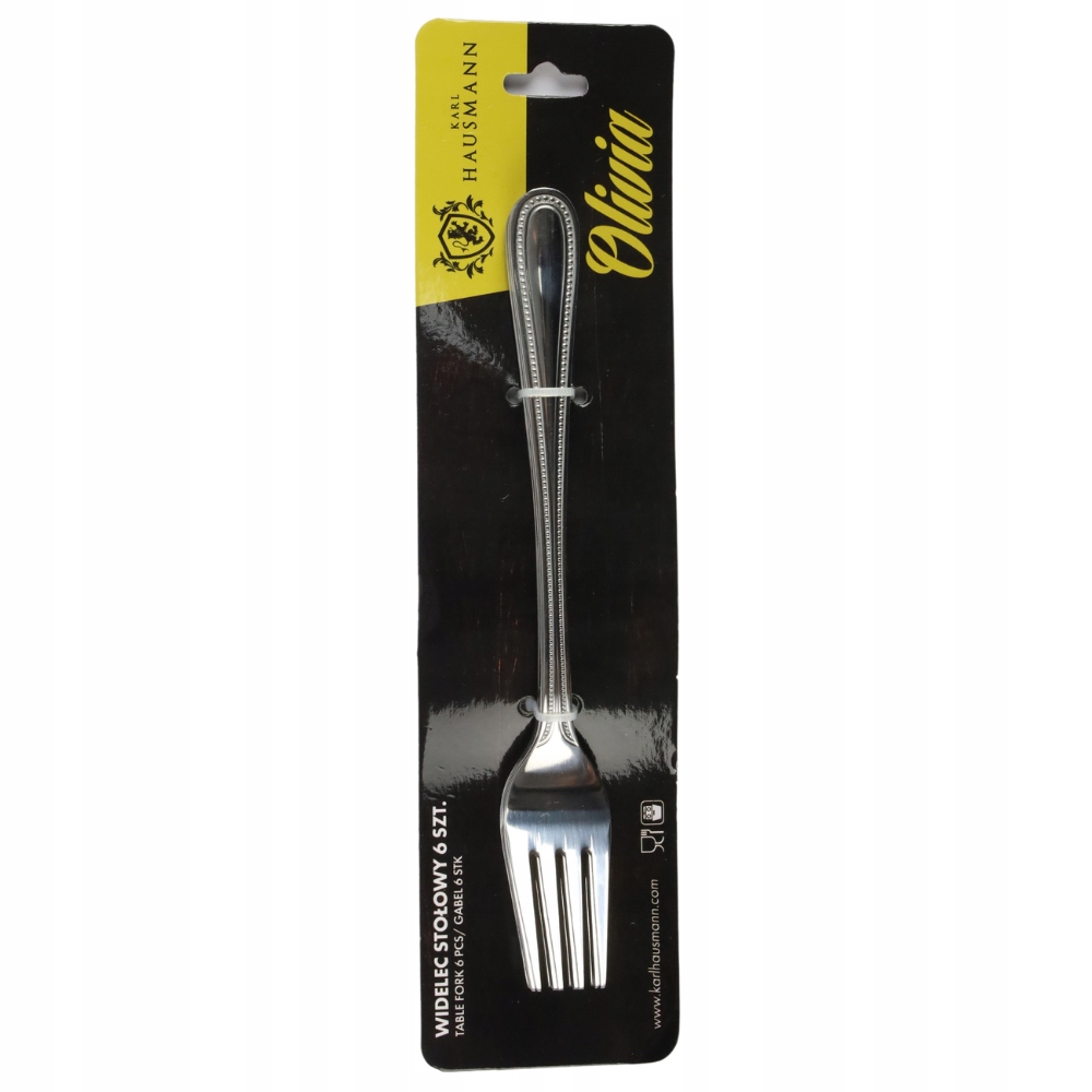 WIDELEC STOŁOWY SZTUĆCE 6szt WIDELCE POŁYSK STAL Wykończenie połysk