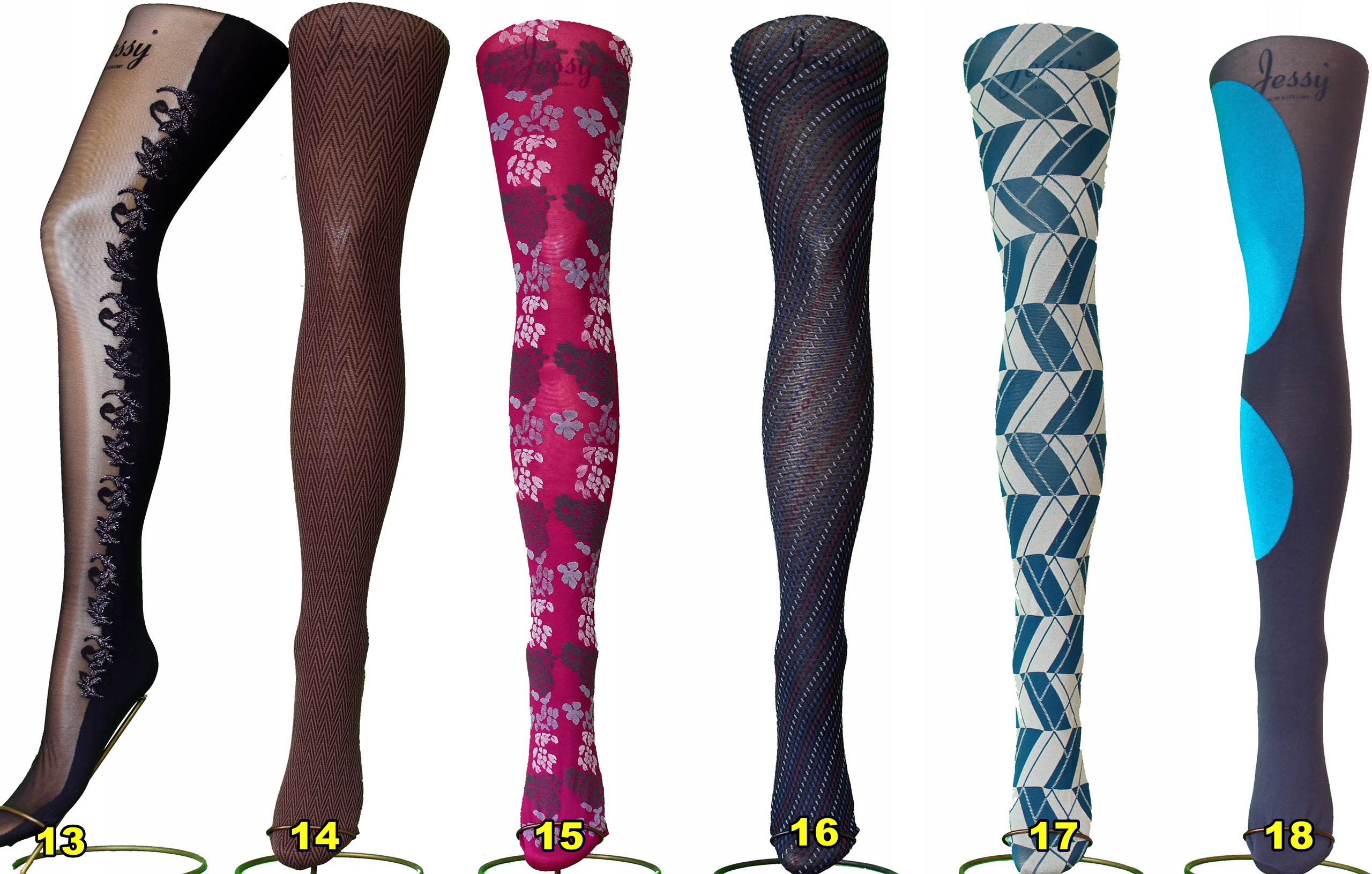 RAJSTOPY WZORZYSTE 60 den MIX 90 MODELI -WZORÓW Model 60 den