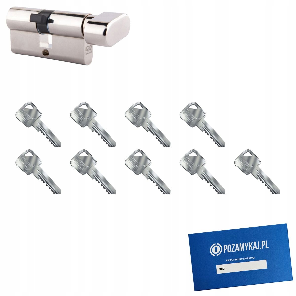 

Wkładka bębenkowa 65G/50 Lob Ares 9 kluczy