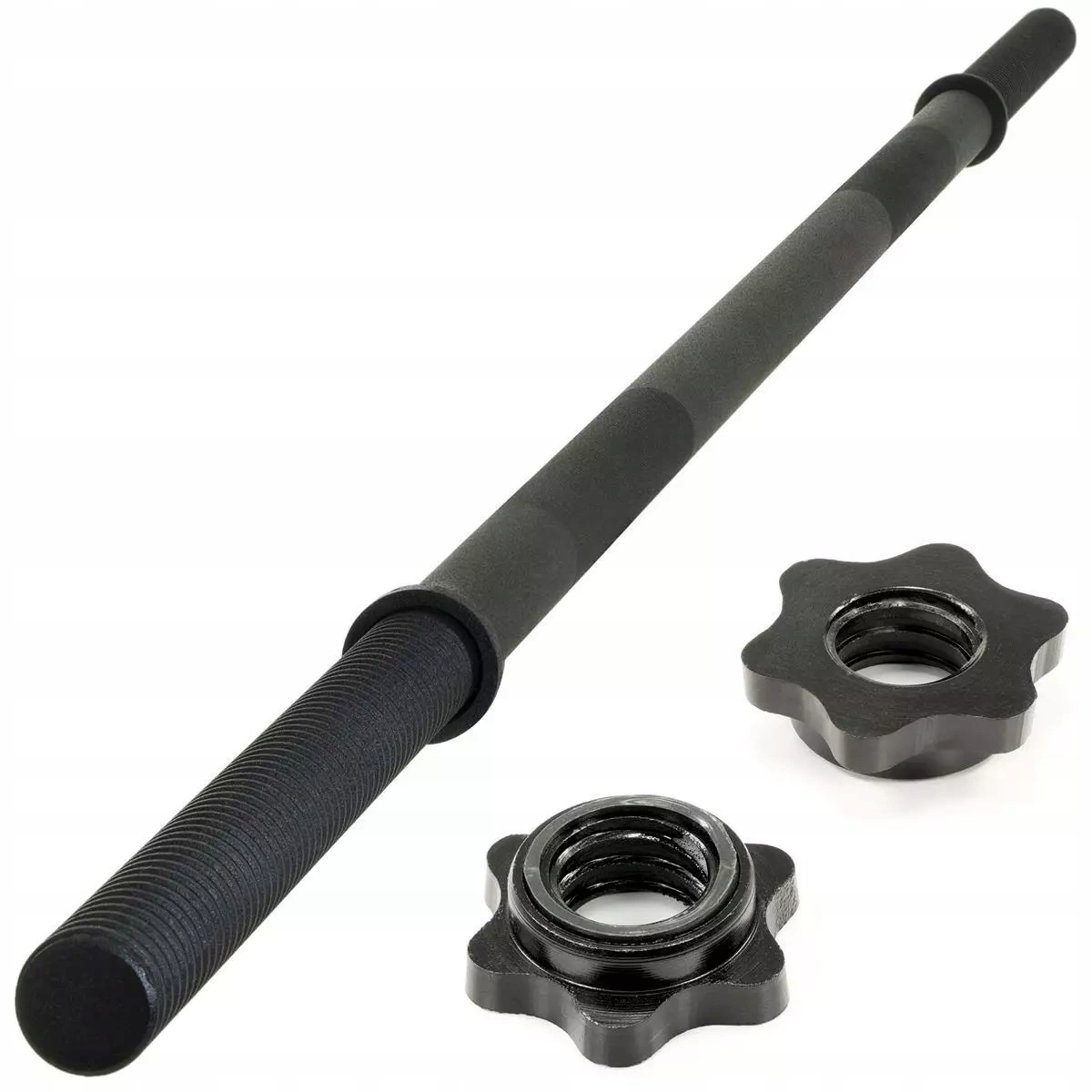 Gryf Prosty Z Gwintem 180 CM 30 MM Czarna Sztanga Do 300 Kg