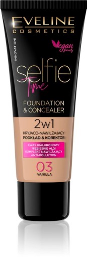 

Eveline Selfie Time 2W1 Podkład 03 Vanilla 30ml
