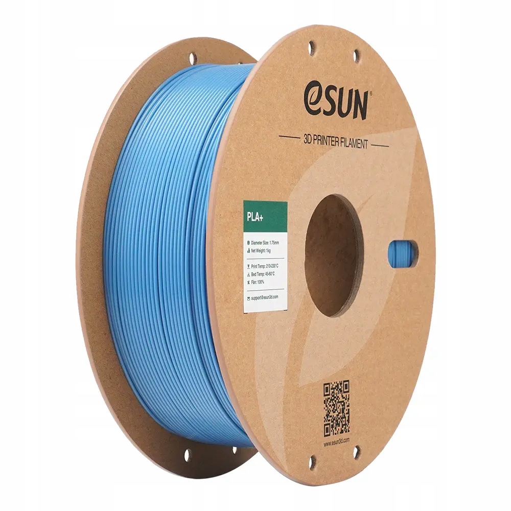 eSun Pla+ Filament błękitny 1.75mm 1kg papierowa szpula Haze Blue