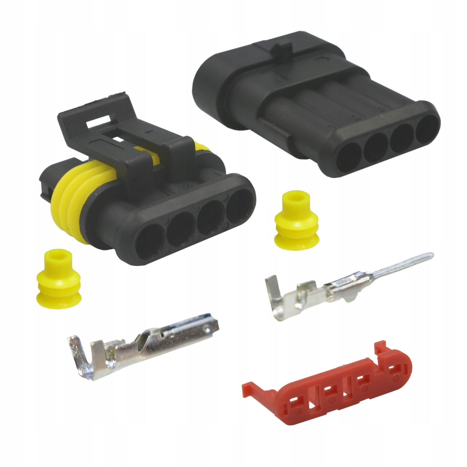 ZESTAW: Złącze Superseal 4 PIN F+M