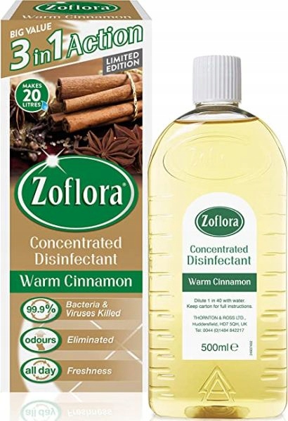 

Zoflora Koncentrat Dezynfekcja Warm Cinnamon 500ml