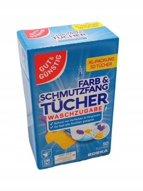 

G&g chusteczki wyłapujące kolor 50szt