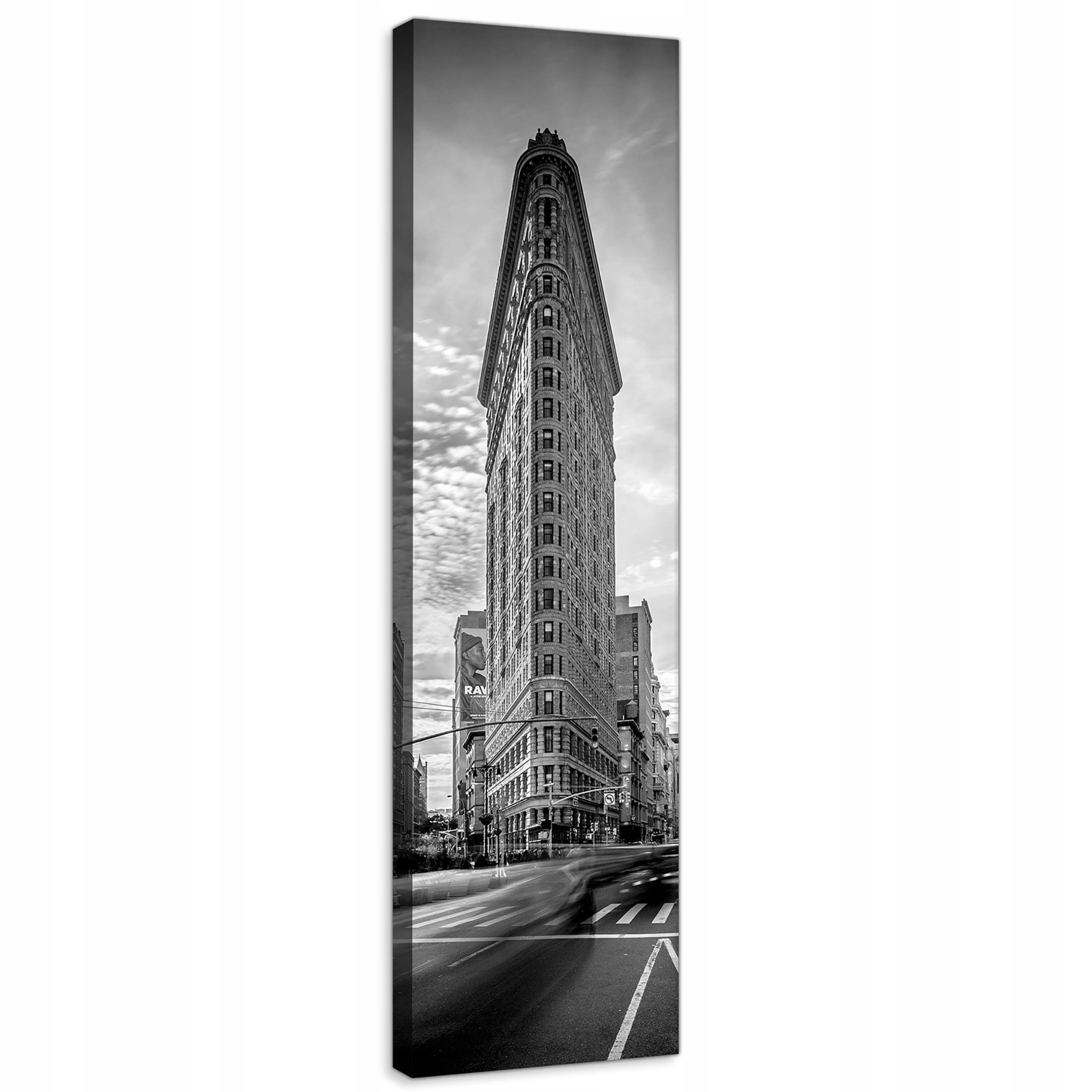 Obraz 45x145 Flatiron New York černobílé město architektura mraky