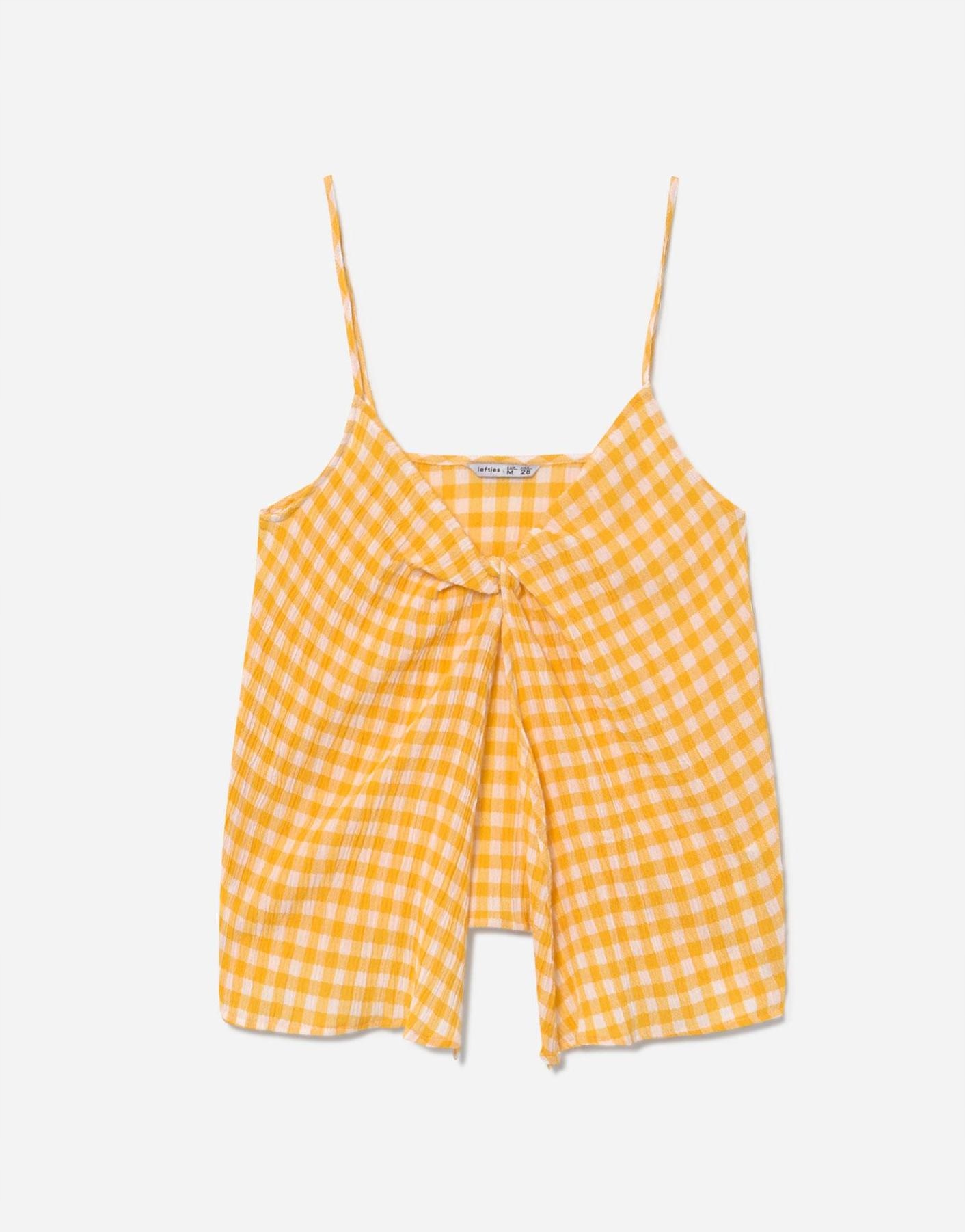 LEFTIES ŻÓŁTY TOP SPLOT RAMIĄCZKA Z6F XXJ__M Rozmiar M