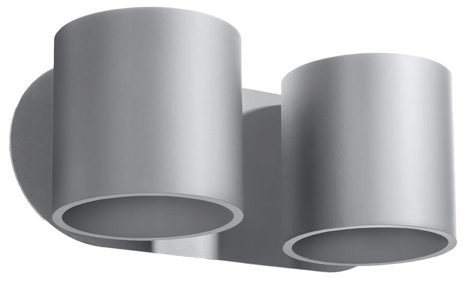 Nástenné svietidlo Orbis 2 sivé Sollux Lighting SL.0661