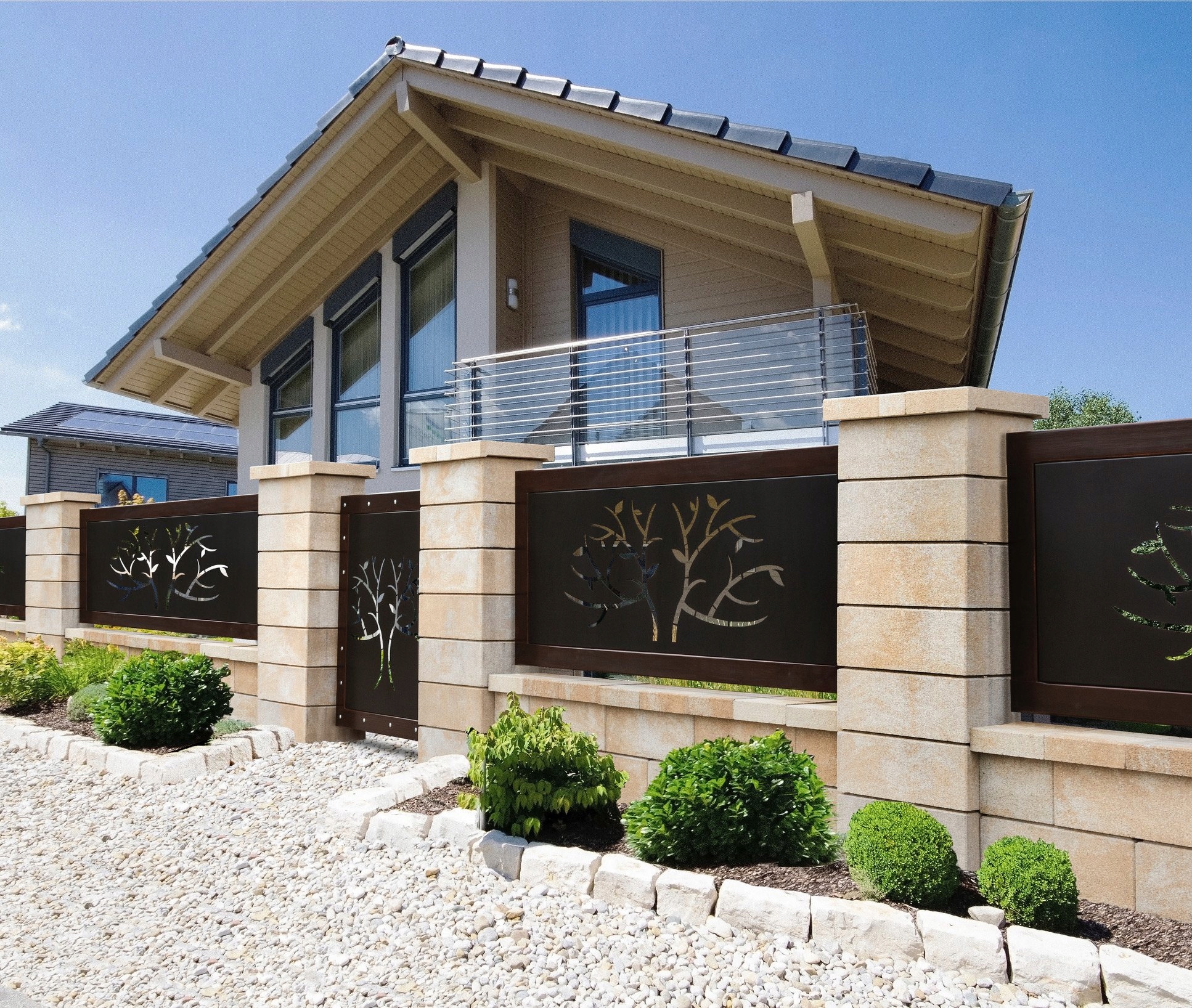 TARCZYŃSCY NOWOCZESNE OGRODZENIA GŁADKIE DREWBET Szerokość elementu 50 cm