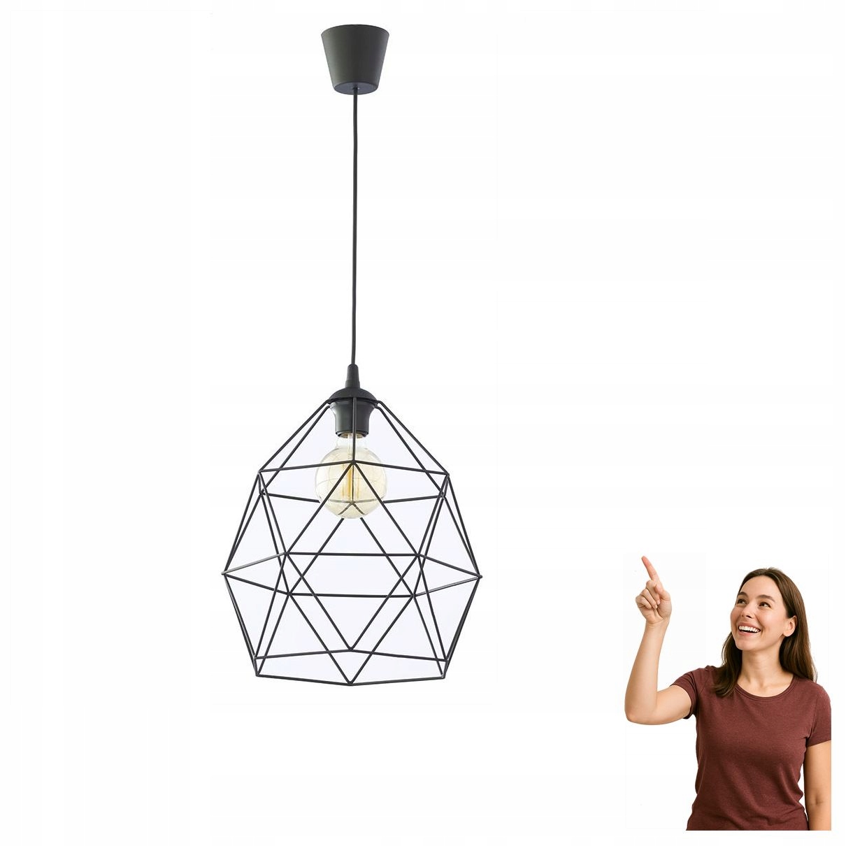 Závěsná lampa Galaxy Black 3455 Tk Lighting