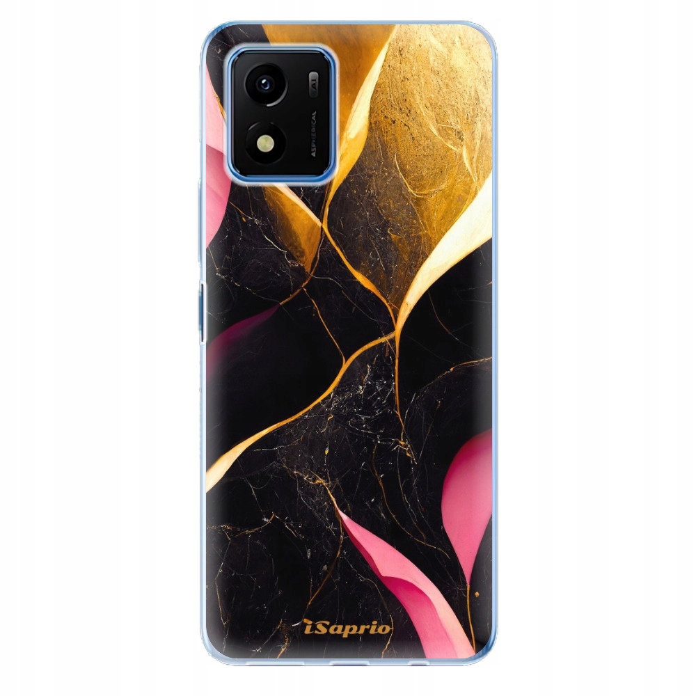 Silikonowe etui iSaprio Gold Pink Marble do Vivo Y01