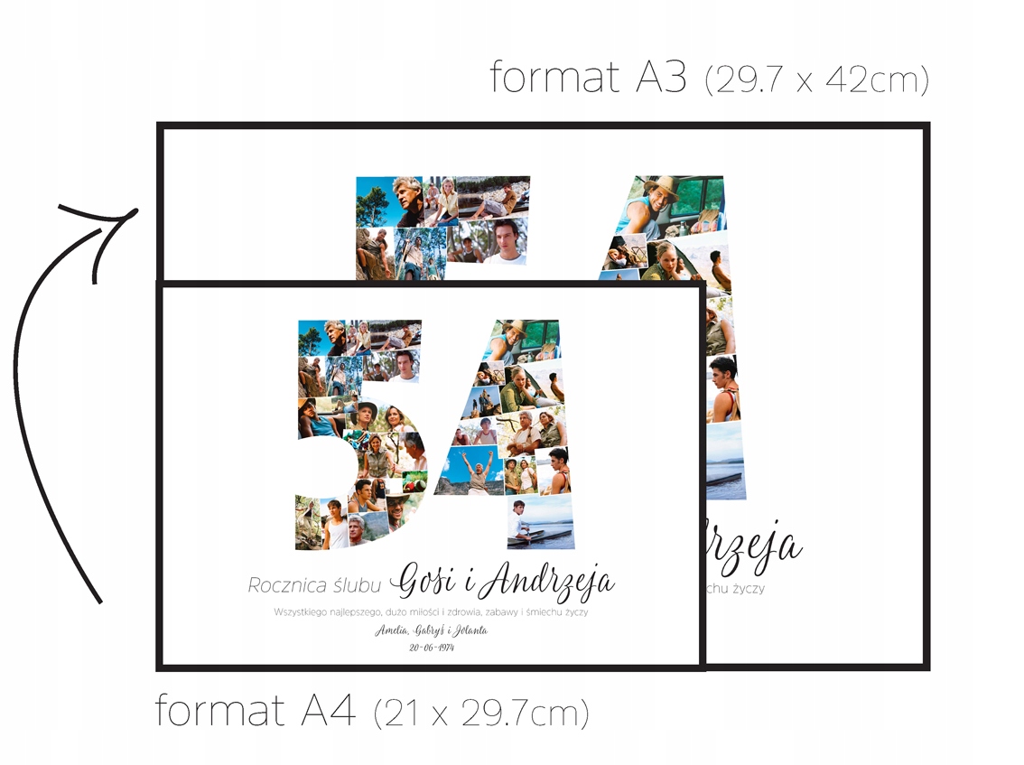 POWIĘKSZENIE DO A3 KOLAŻU