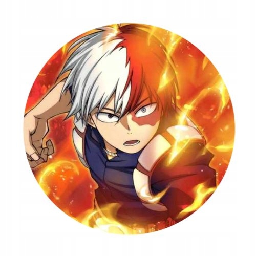 Przypinka Boku no Hero Academia Todoroki wzór3