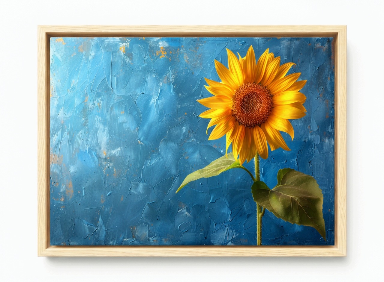Obraz Rám Americký Box Příroda Květ Slunečnice Rostlinka 60x40