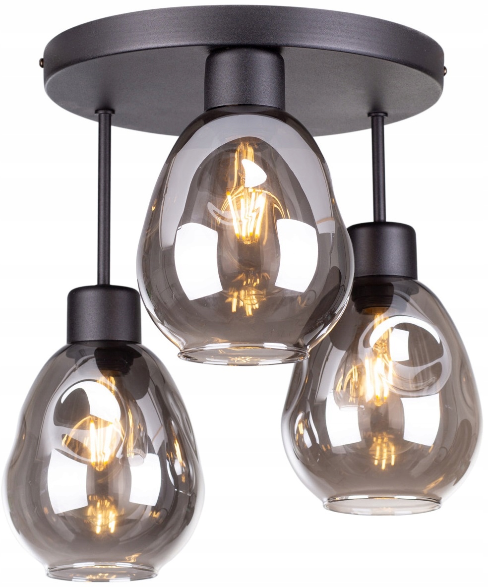 

Lampa Wisząca Sufitowa Żyrandol Plafon Led Szkło