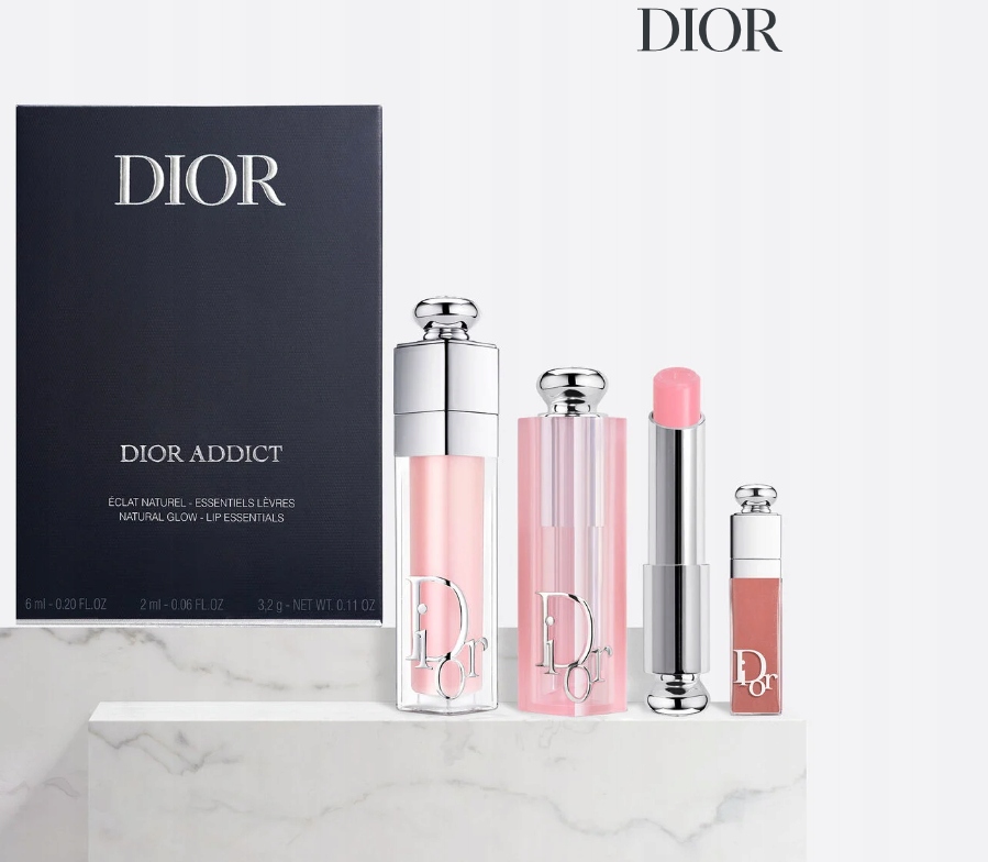 Dior Addict Natural Glow Lip Essentials – sada pro líčení rtů