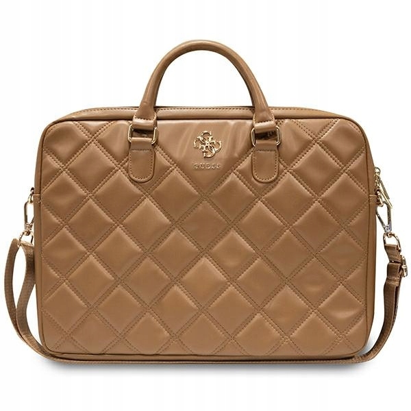 Guess Taška GUCB15ZPSQSSGW 16" hnědá/brown Quilted 4G