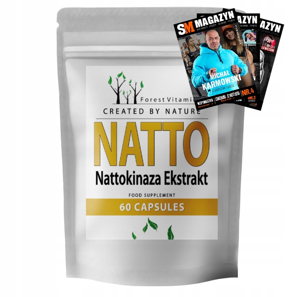 FOREST VITAMIN NATTOKINASE 200 mg 60 KAPS SERCE UKŁAD KRĄŻENIA ODPORNOŚĆ