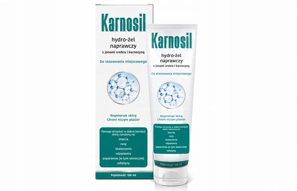 

Karnosil Hydro-żel naprawczy z jonami srebra 100ML