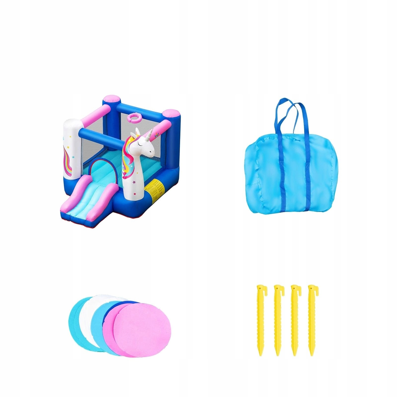 Dmuchany plac zabaw dmuchaniec 270 x 200 x 196 cm Rodzaj Dmuchane