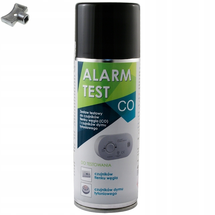 

Gaz testowy czujnika dymu czadu tlenku węgla+klucz