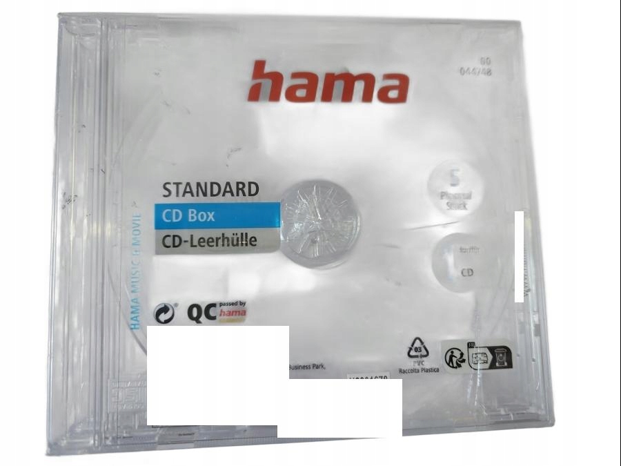 Hama Etui Na Płyty CD Przezroczyste 5SZT 1224