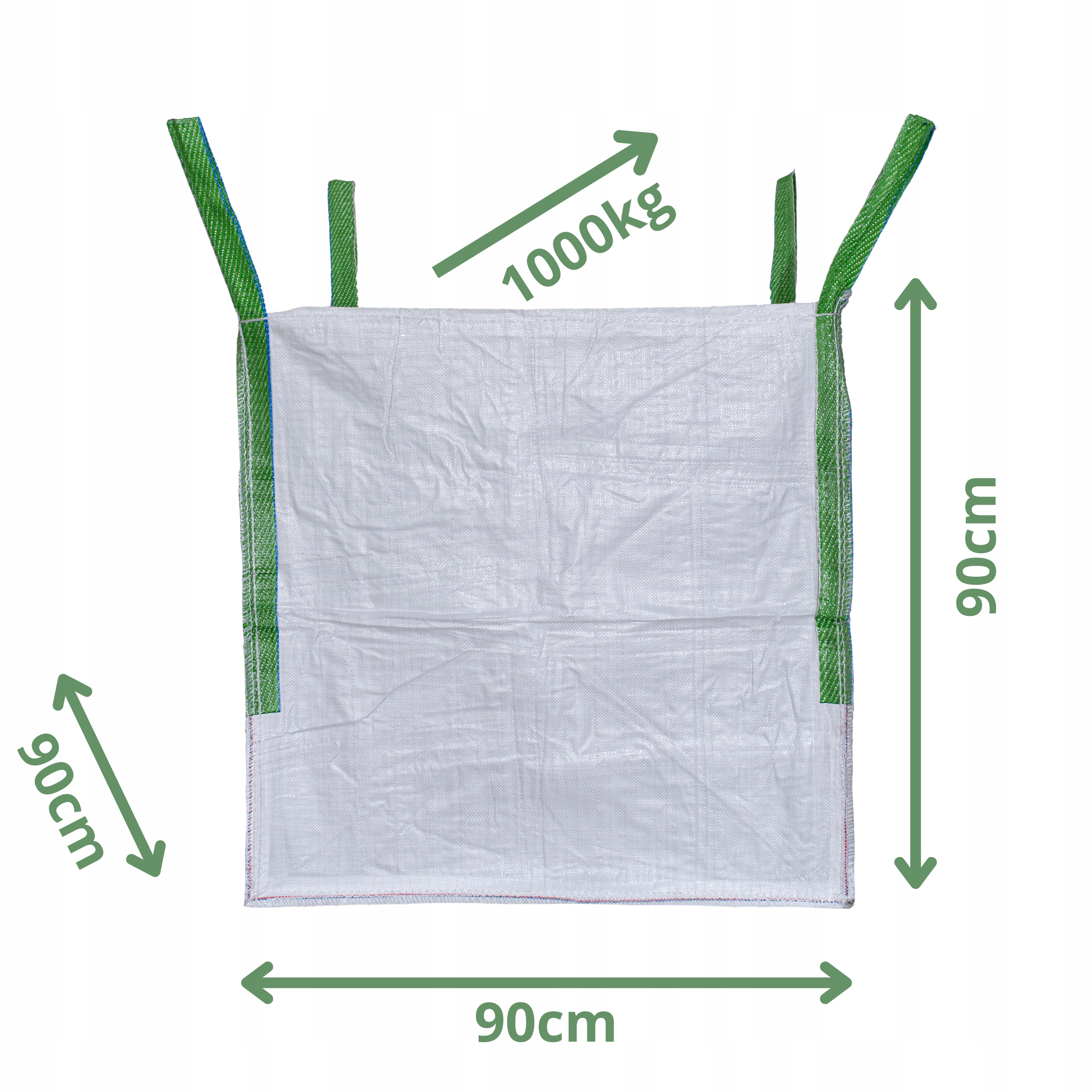 WOREK BIG BAG 1000KG NA GRUZ KAMIEŃ ODPADY MOCNE Waga produktu z opakowaniem jednostkowym 1 kg