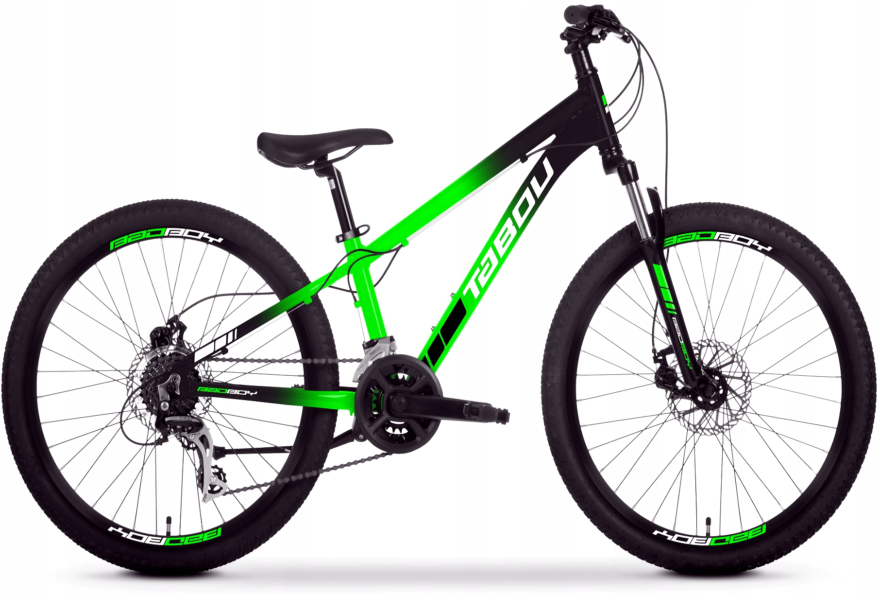 Rower młodzieżowy Tabou Badboy 1.0 green black