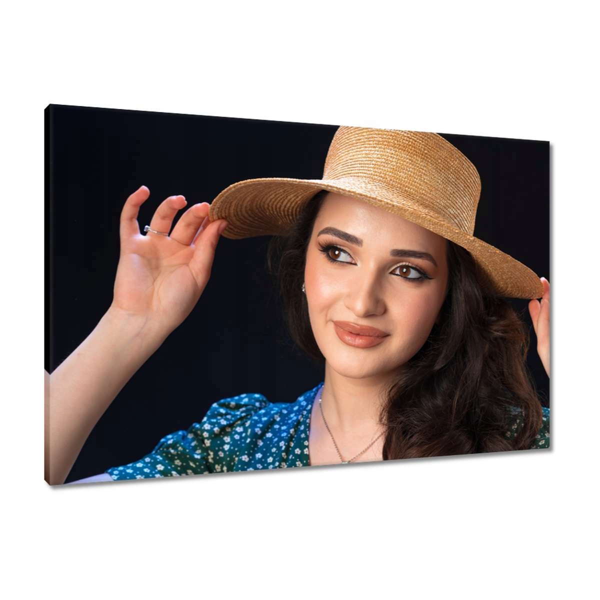 Obrazy 90x60 Žena v klobouku