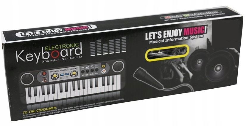 ORGANY KEYBOARD 37 KLAWISZY PIANINKO + MIKROFON EAN (GTIN) 5902162373235