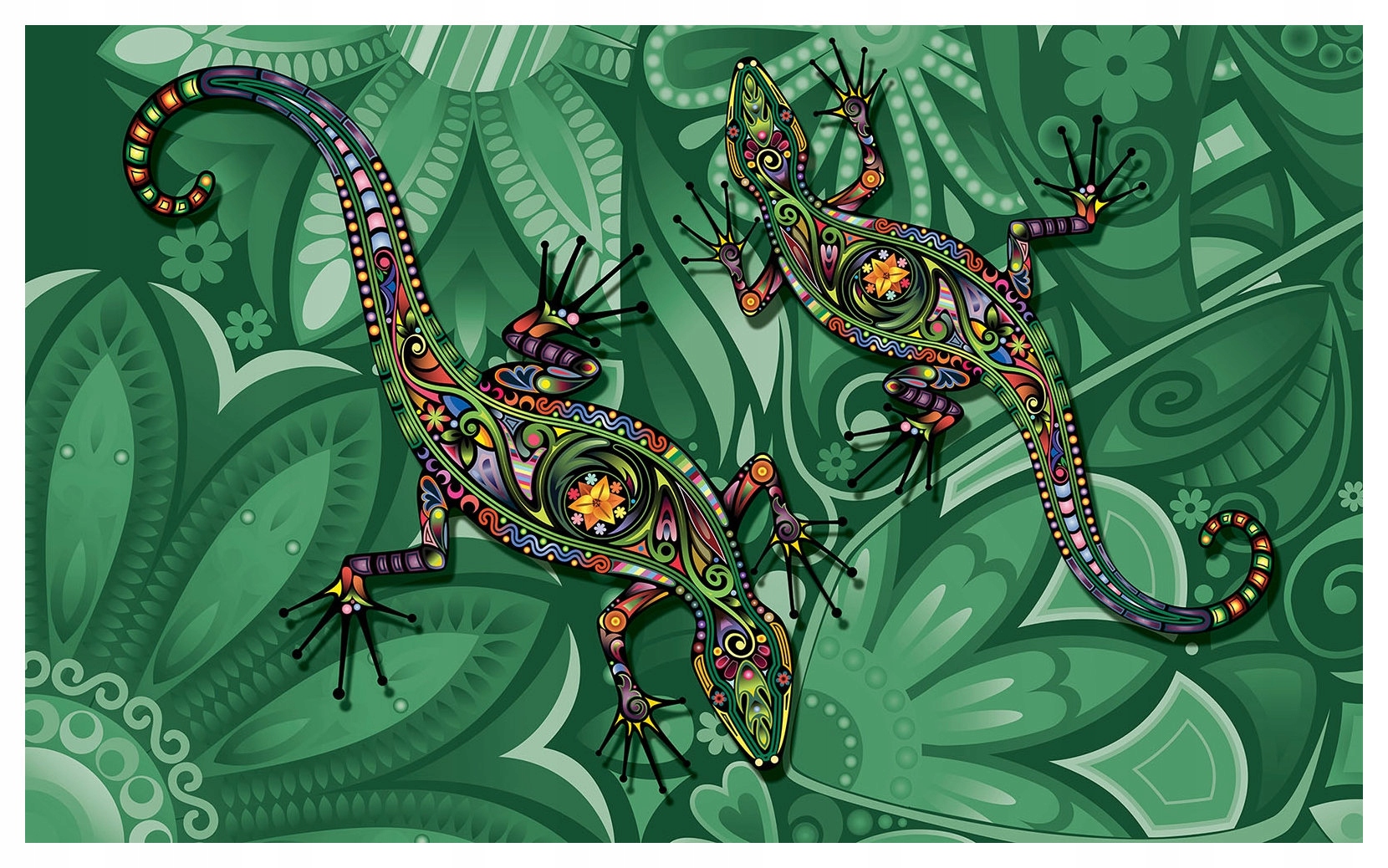 Fototapeta Tropická ještěrka Vinylová vzor 368x254 lepidlo