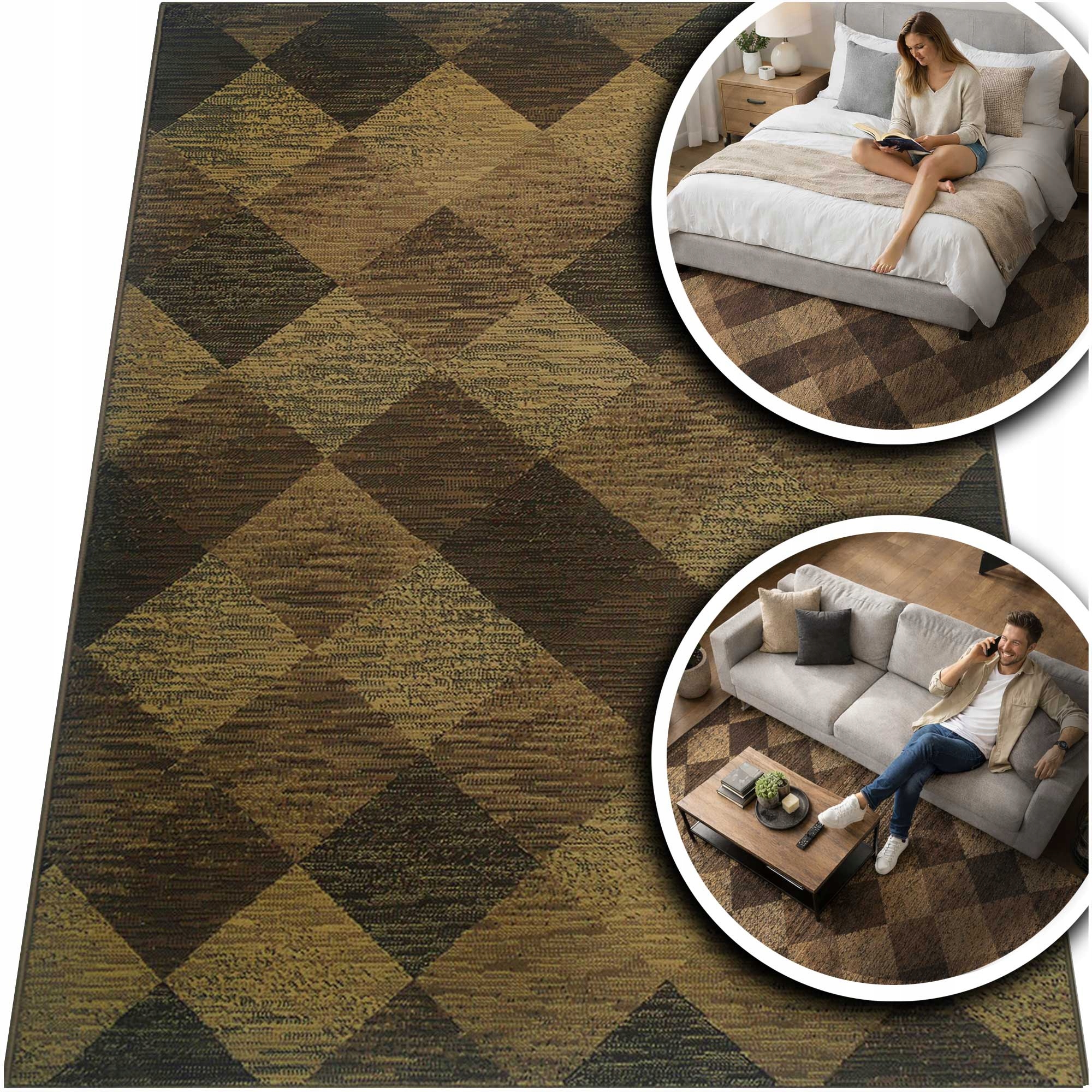 Hnědý Koberec Do Obývacího Pokoje Venezia Béžový Koberec Do Předsíně Pokoje 160x225