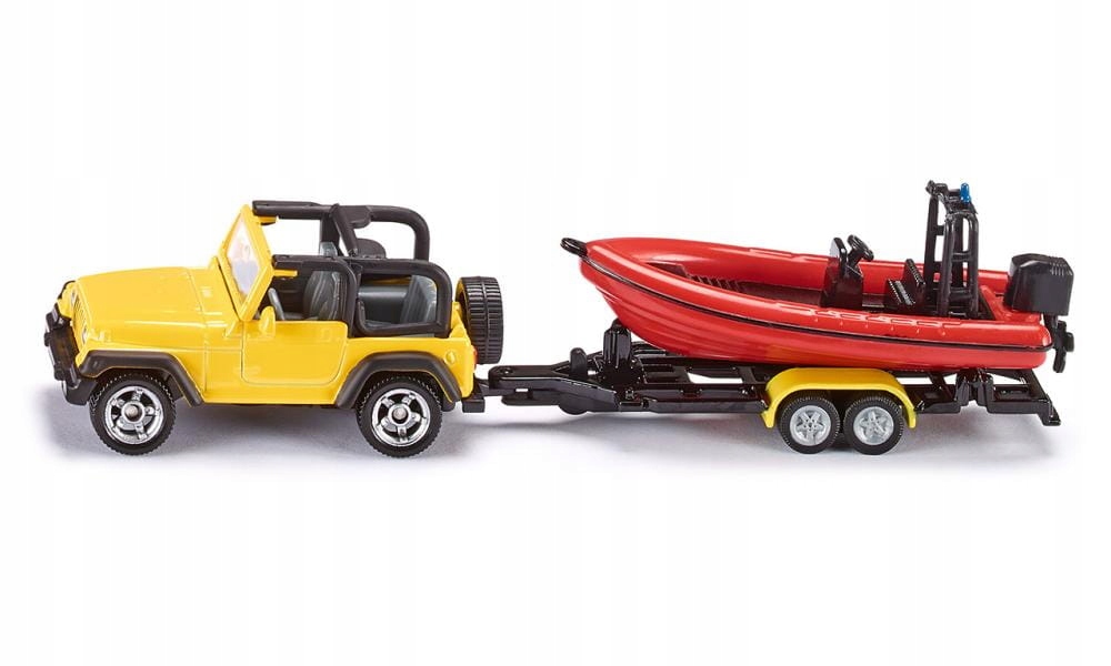 

Siku 1658 Jeep Wrangler z łodzią