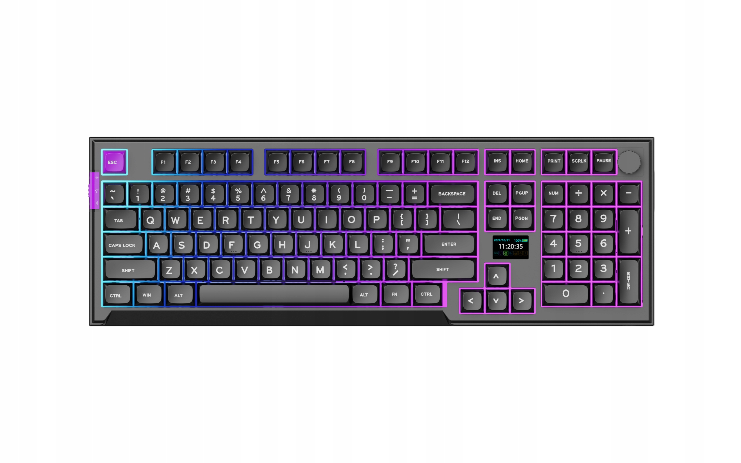 Klawiatura Bezprzewodowa Preyon Silent Claw Gateron Brown Pro Gasket Mount