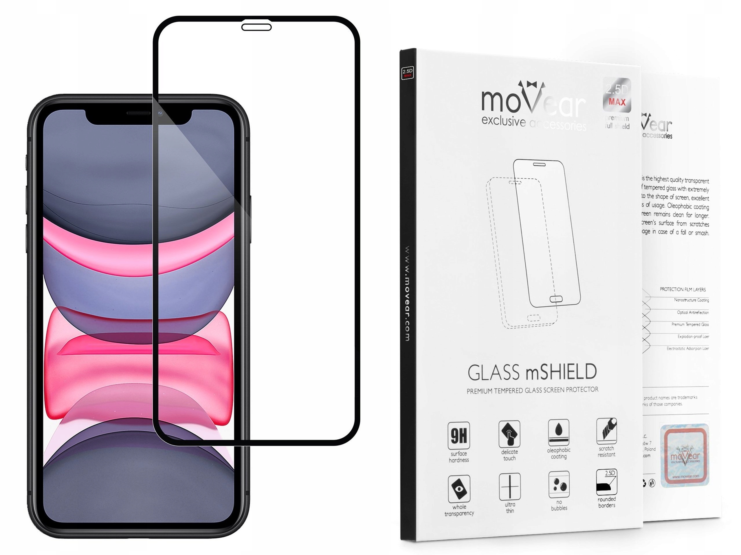 

moVear Szkło hartowane na Apple iPhone 12 Mini