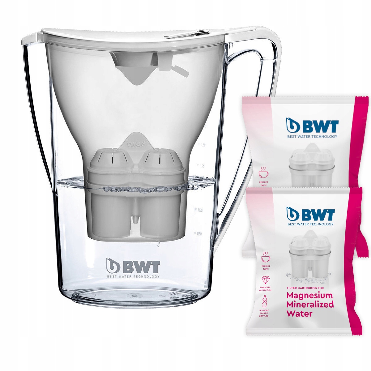 

Filtr dzbankowy Bwt Penguin 2,7L 2wkłady Mg2 biały