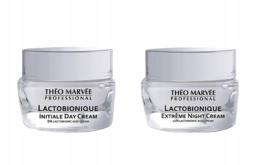 Theo Marvee Lactobionique Zestaw z kwasem laktobionowym krem noc, dzień