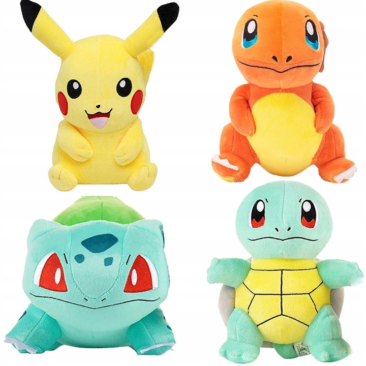 Maskotki Pokemon Pikachu Charmander Bulbasaur Squirtle 4 Maskotka Pluszak