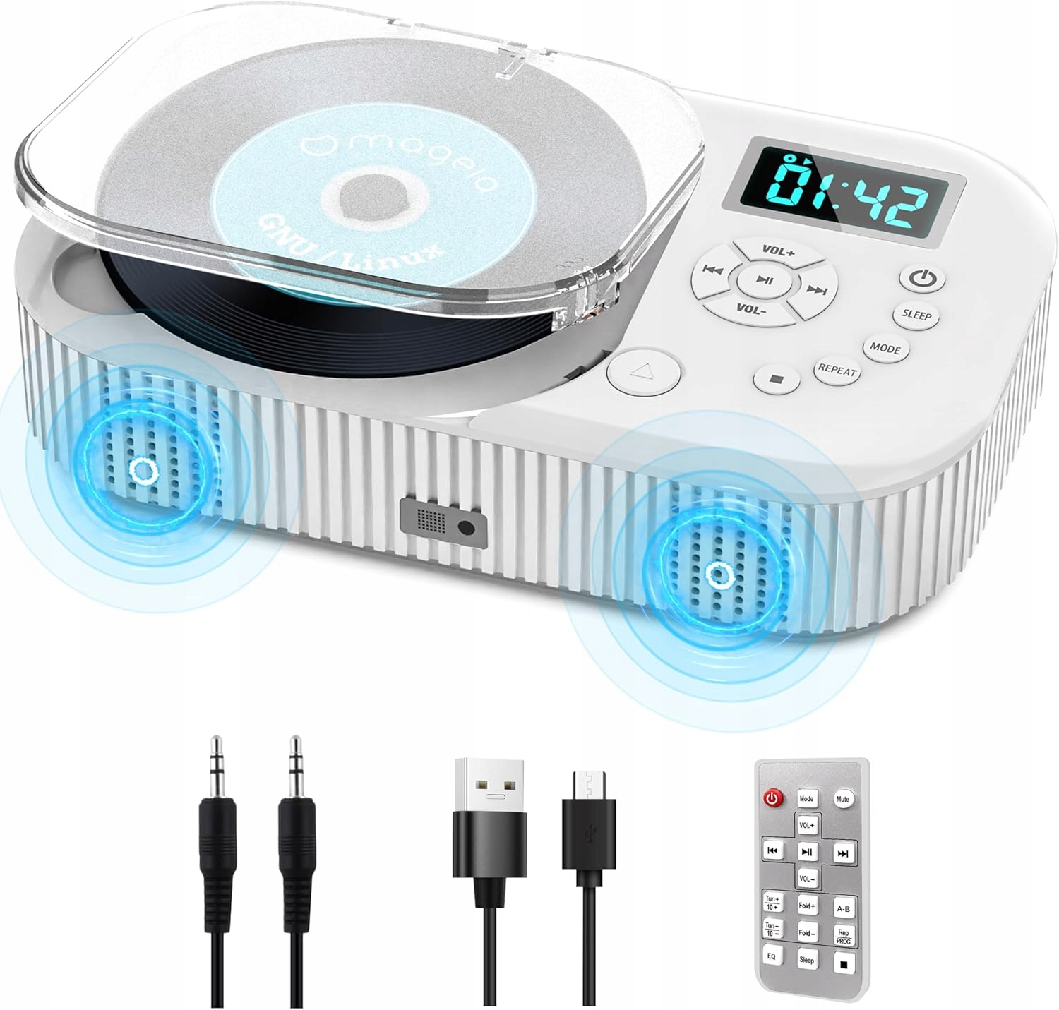 CD Prehrávač Walkman Gracioso Discman Aux 3,5 MM Hifi MP3 Aux Cd-rw