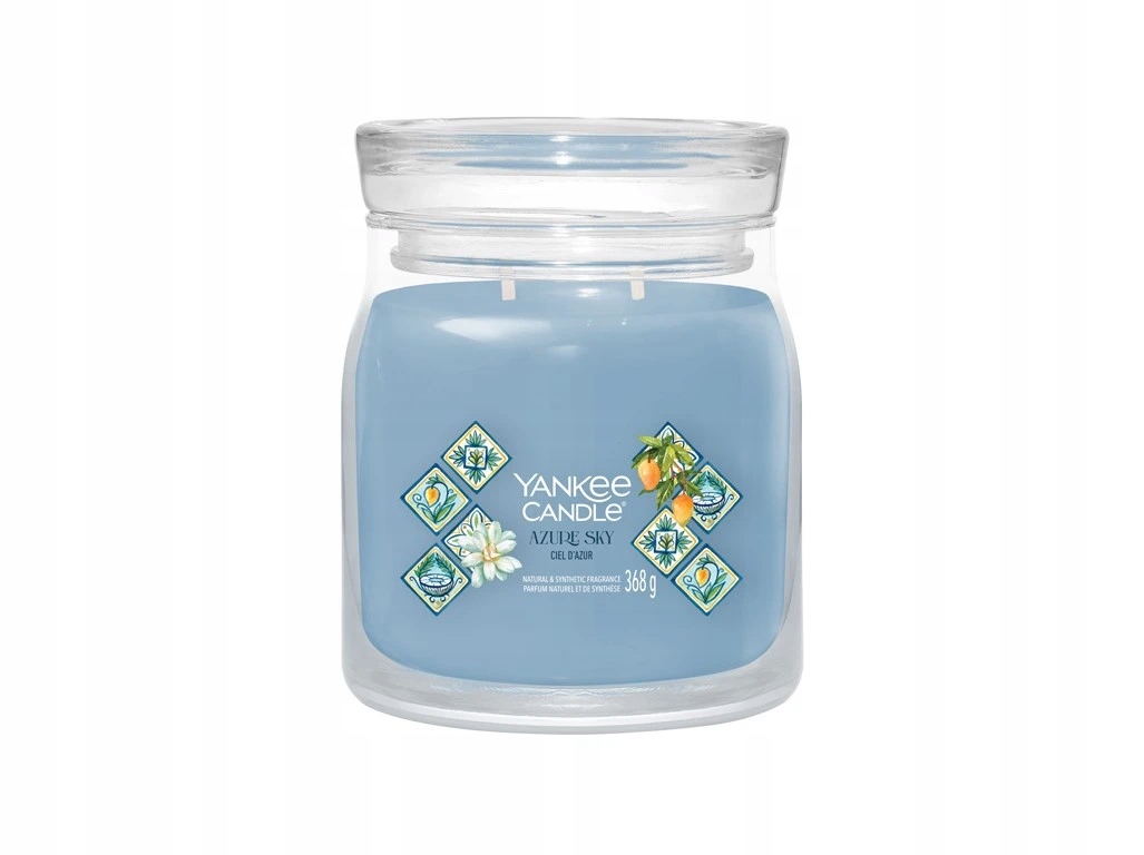 Yankee Candle vonná svíčka Signature ve skle střední Azure Sky 368g